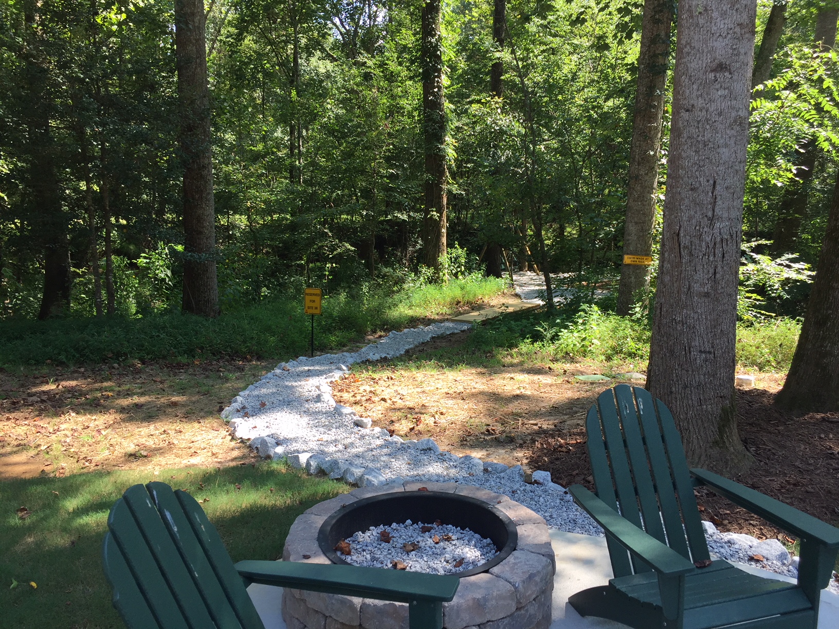 Walk way out to Peninsula of site #38