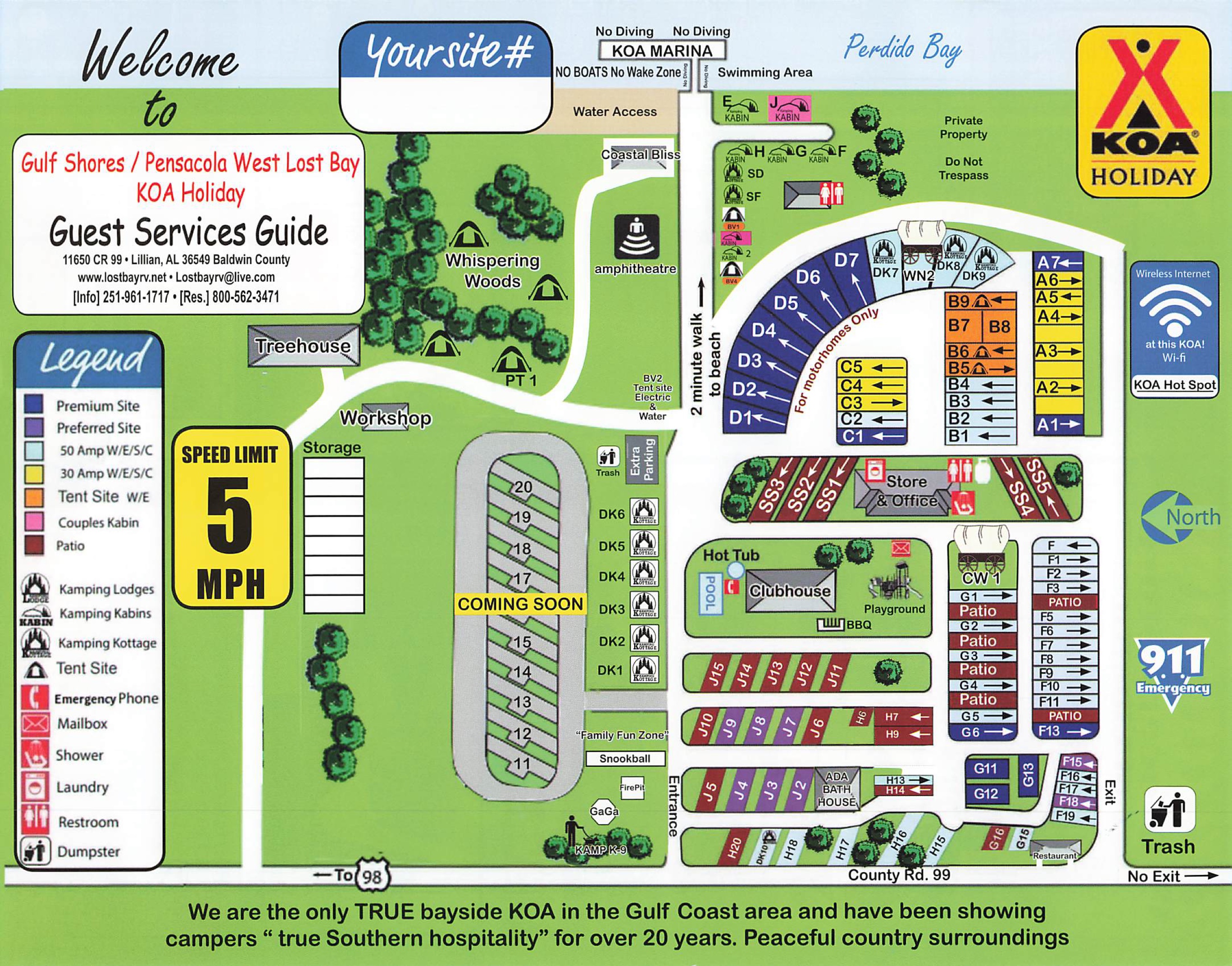 Campground Site Map