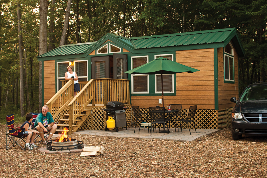Deluxe Cabin (Full Bath with Shower), KOA Patio ® Pictures Halifax