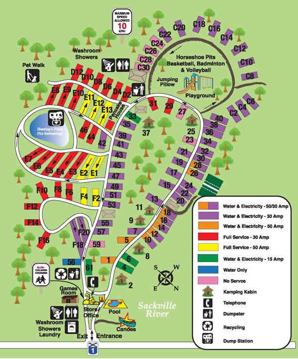 Campground Site Map