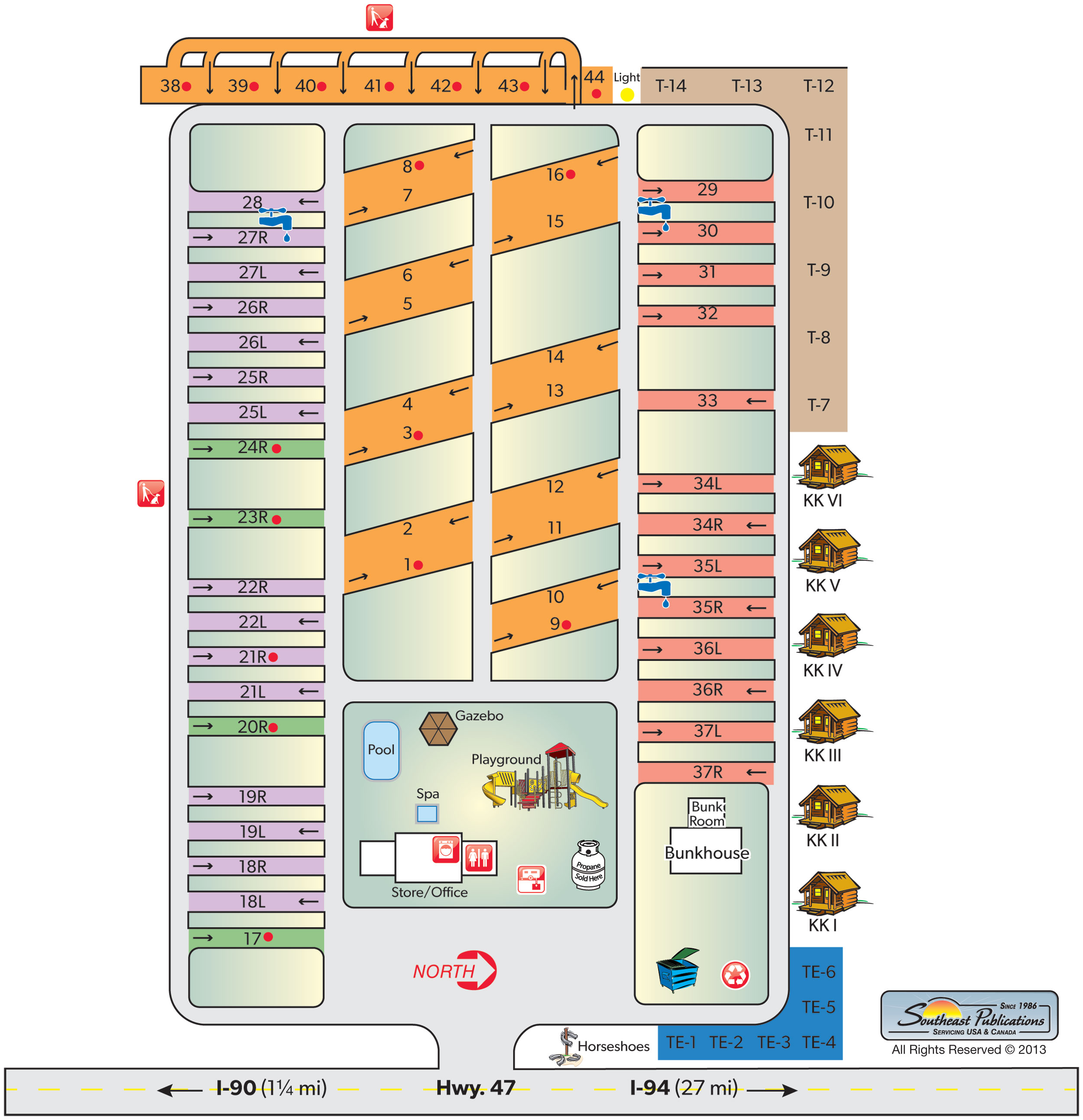 Campground Site Map