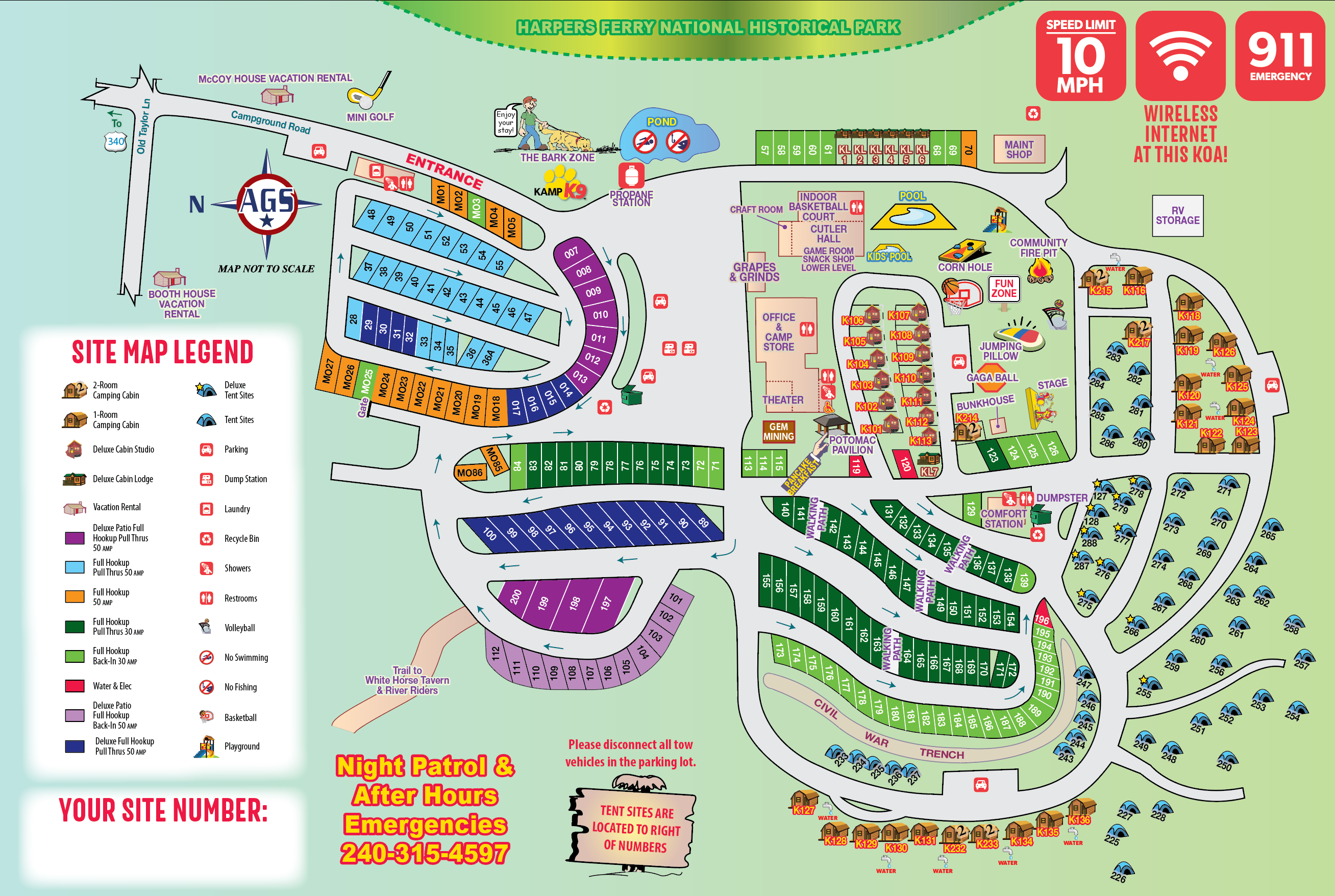 Campground Site Map