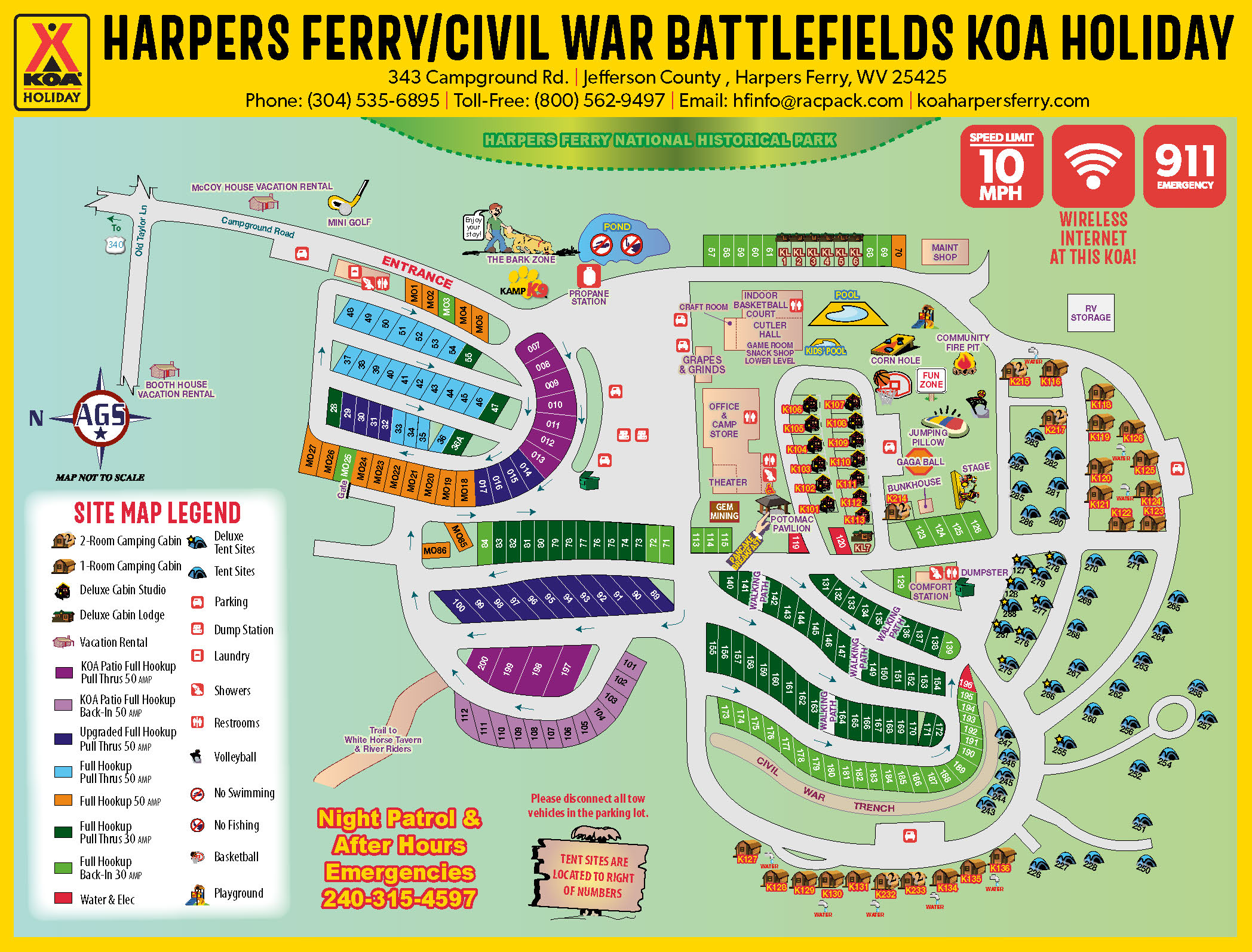 Campground Site Map