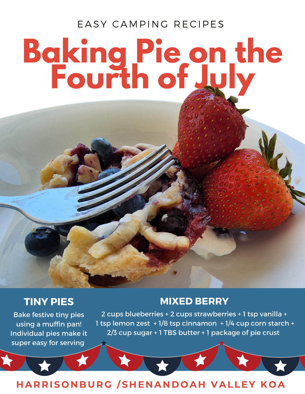 Baking Pie on the Fourth of July