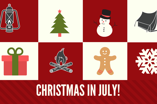 Christmas in July with Santa Photo