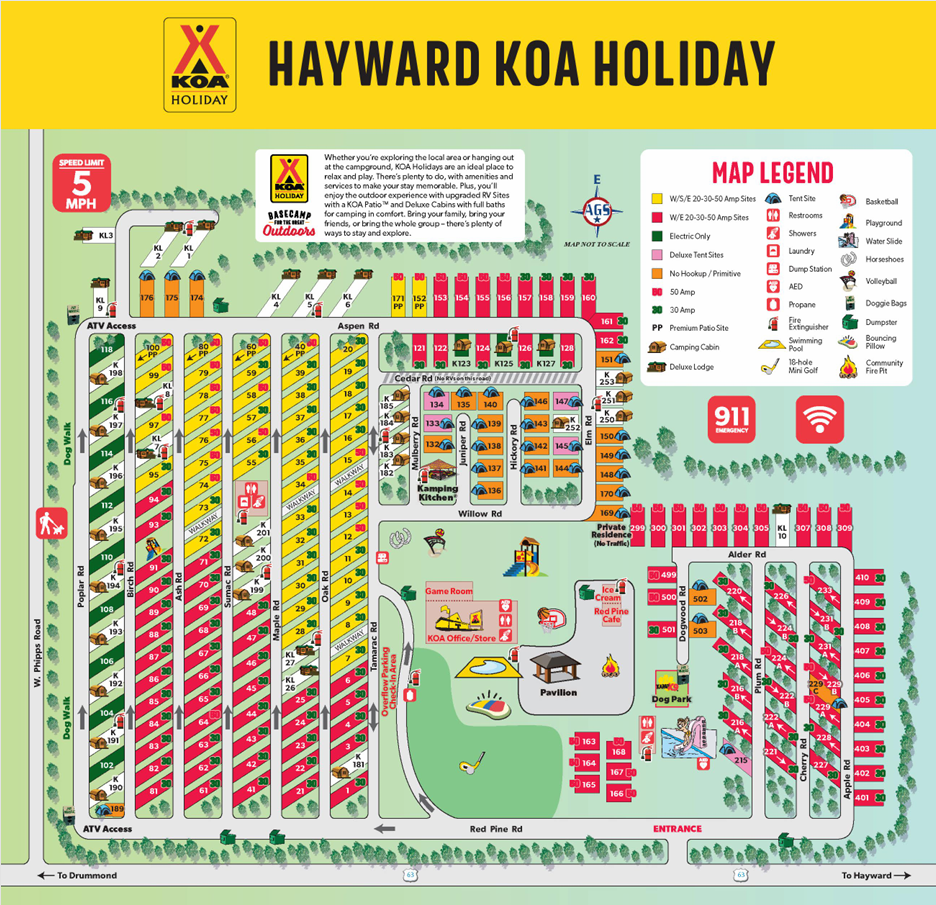 Campground Site Map