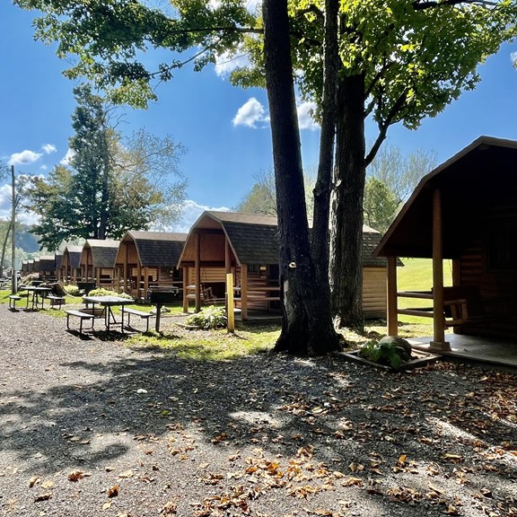 Rustic Camping Cabins - North End of Campground