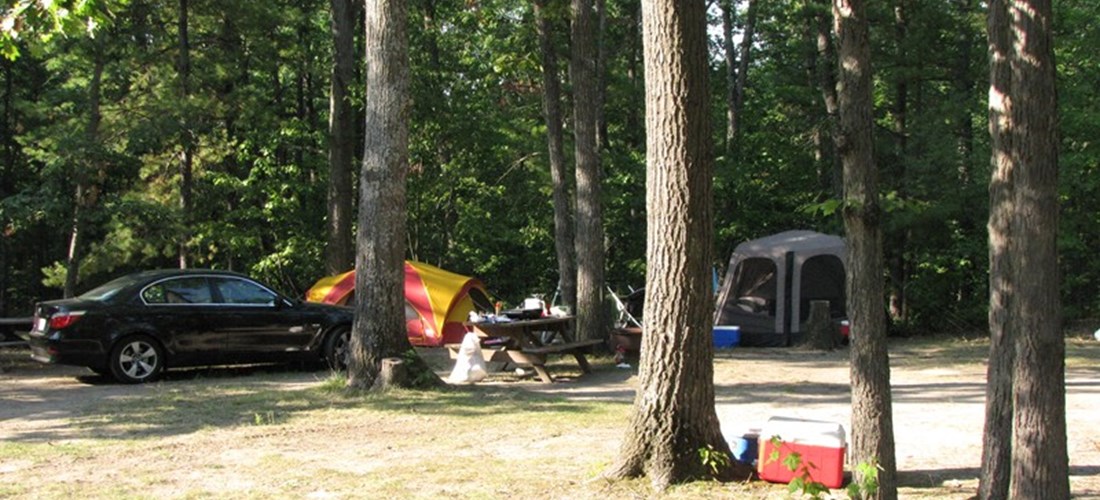No hookup site suitable for tent or popup campers
