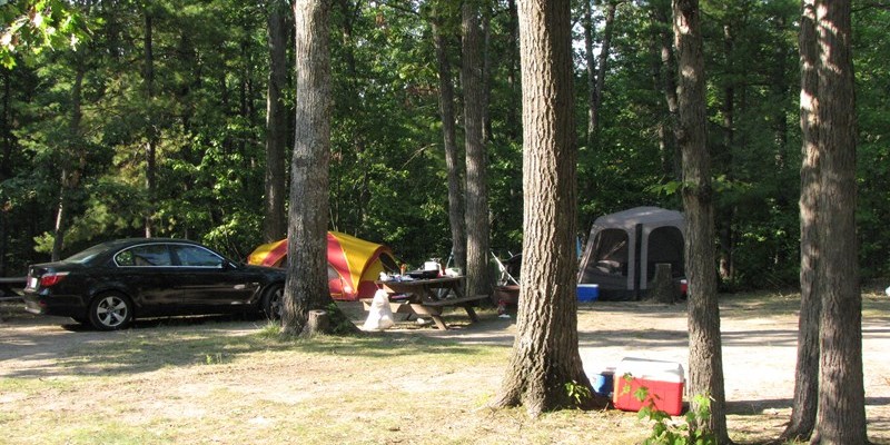 No hookup site suitable for tent or popup campers