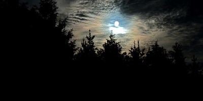 Daytime into Nighttime (Full Moon) at the Hixton/Alma Center