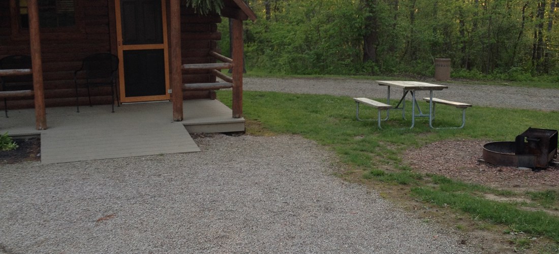 Couples Camp Cabin - Enjoy a Campfire or Relax on the Covered Porch