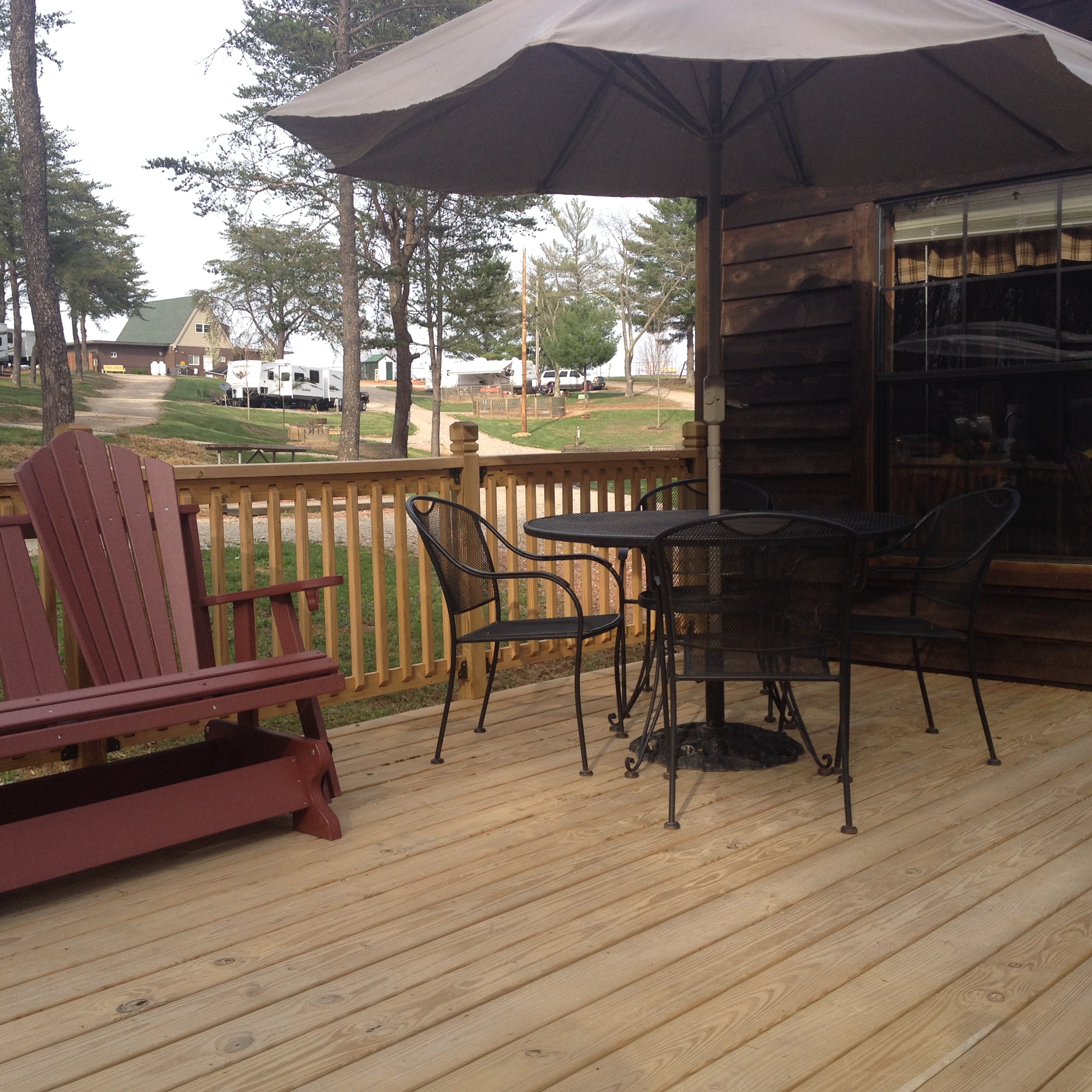 Scenic View Couples Cabin Deck