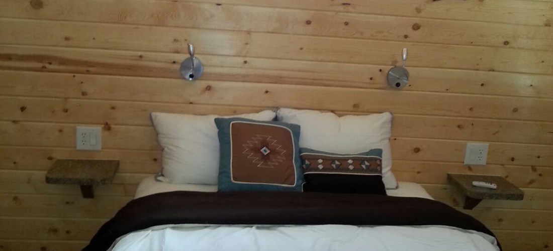 Deluxe Camping Cabin - Lodge's bedroom