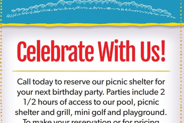 Pool and Pavilion Birthday Parties Photo