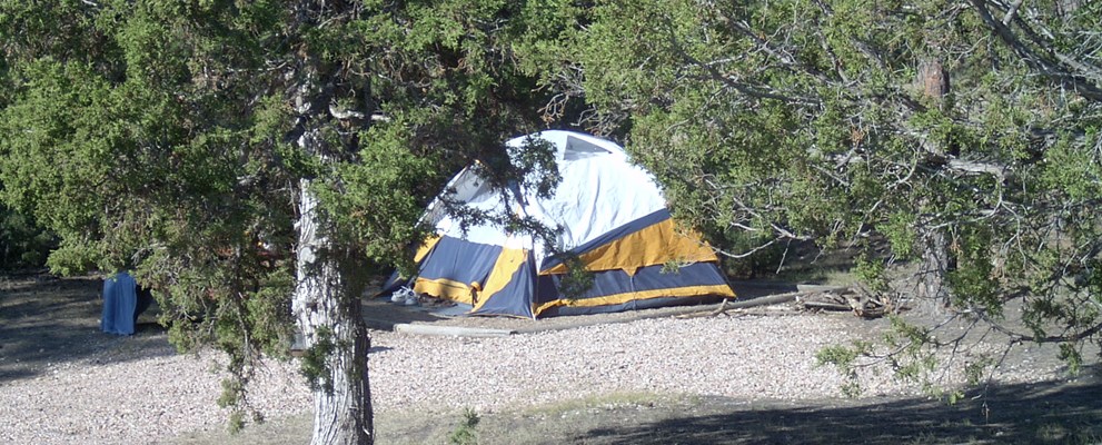 Tent site w/ no hookups