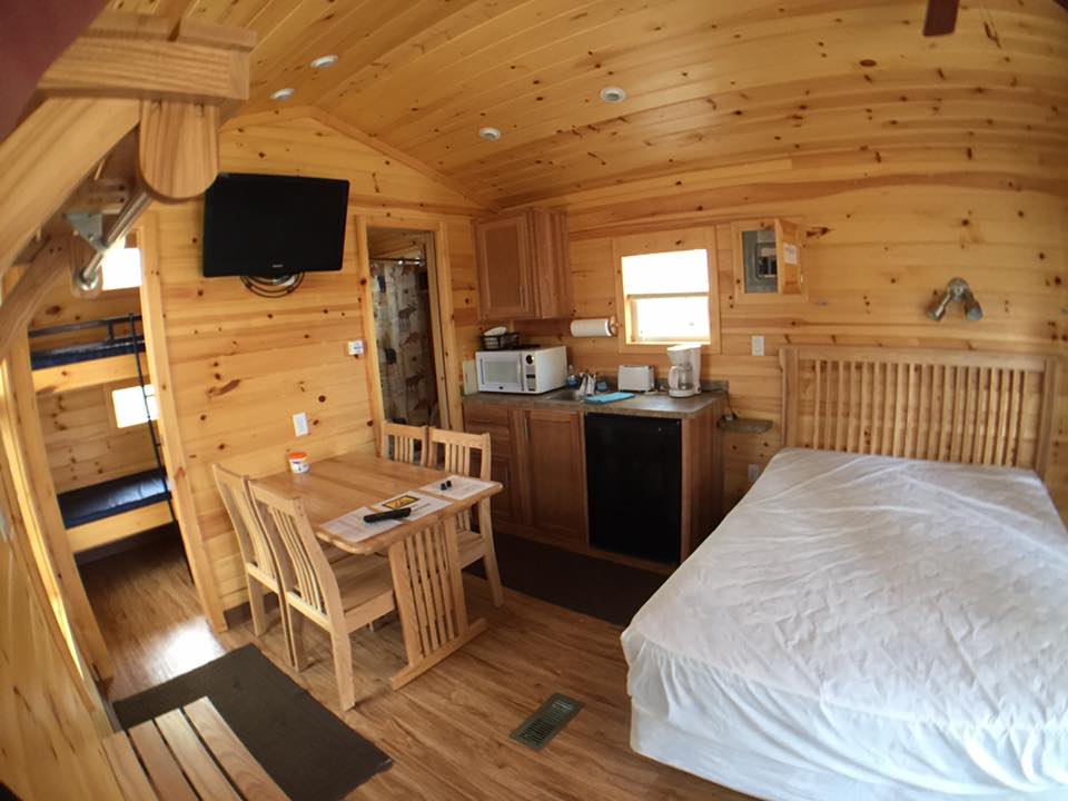 Interior of Deluxe cabin