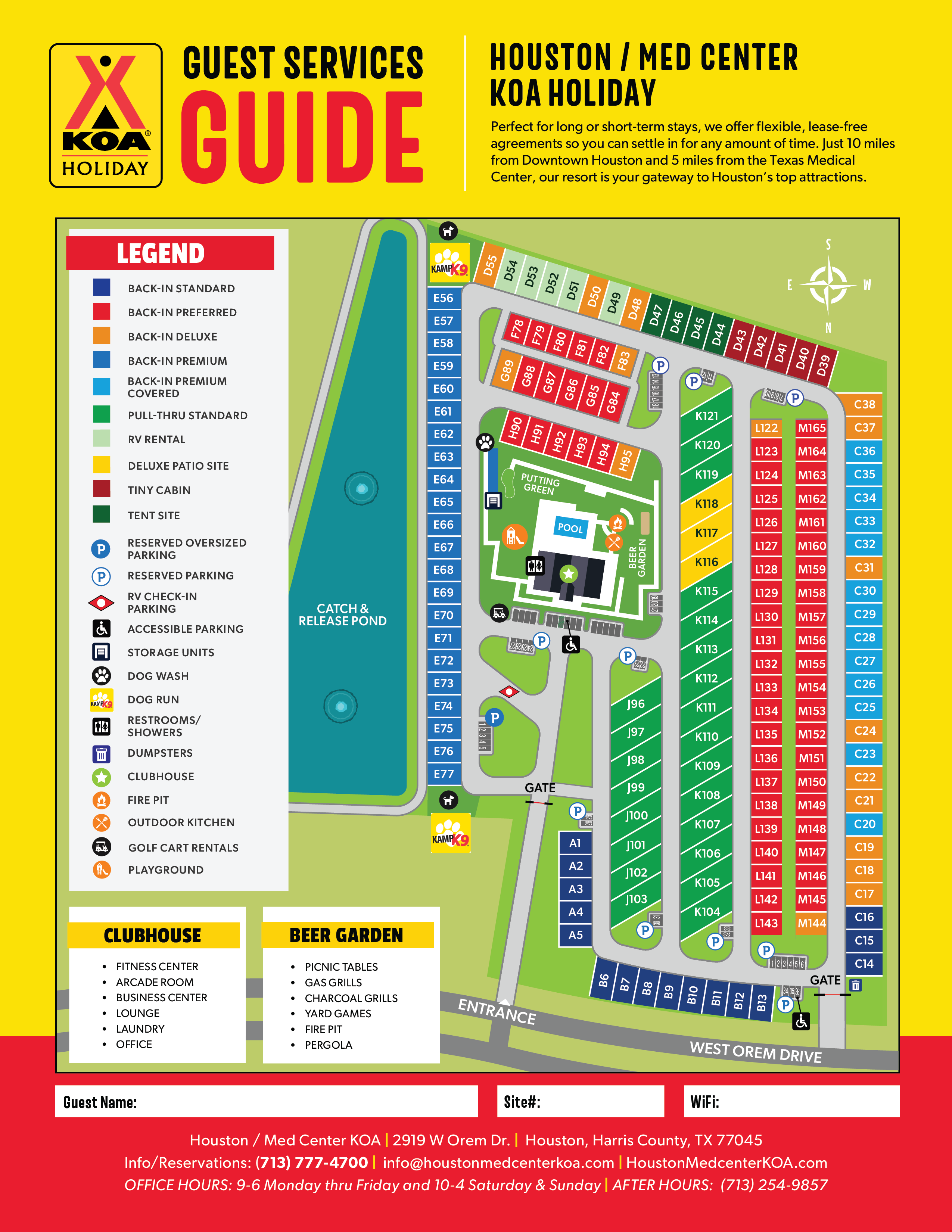 Campground Site Map
