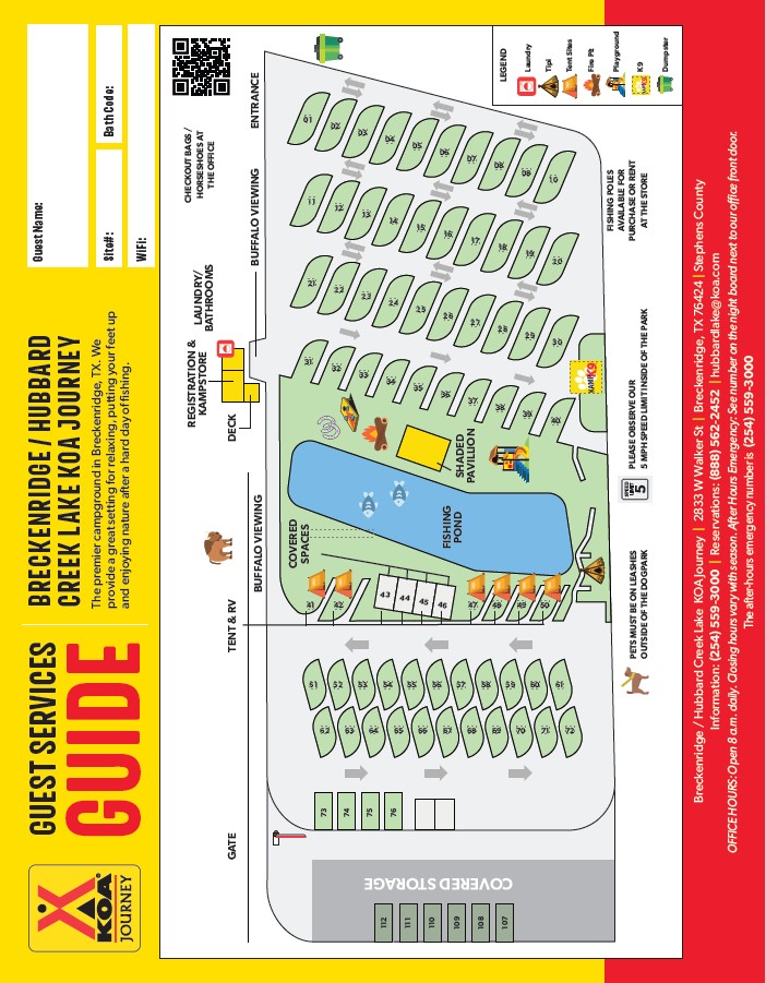 Campground Site Map