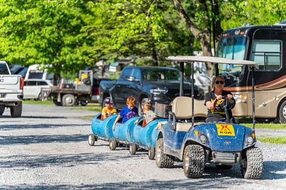 Take a ride in the KOA Train