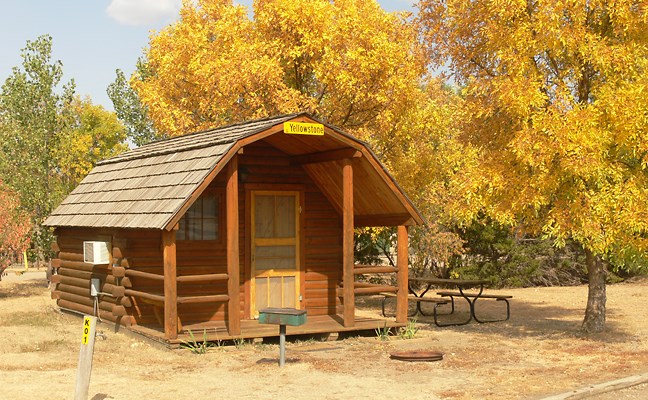 Our one room camping cabins