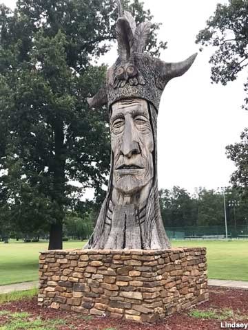 "Wacinton" Carved Indian