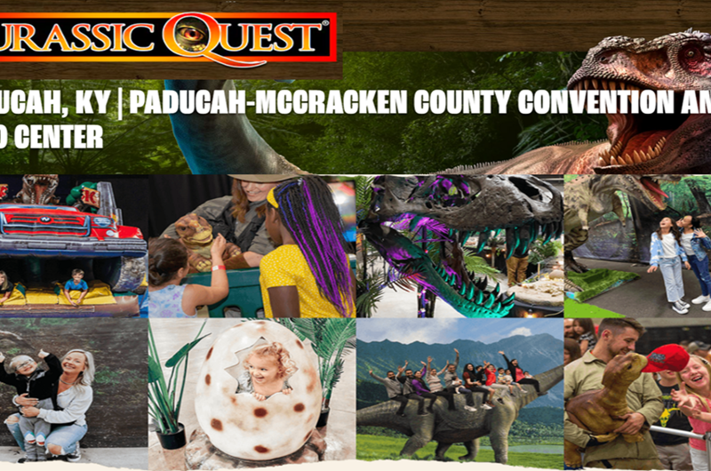 JURASSIC QUEST IS ROARING INTO PADUCAH, KY Event at the Paducah / I24