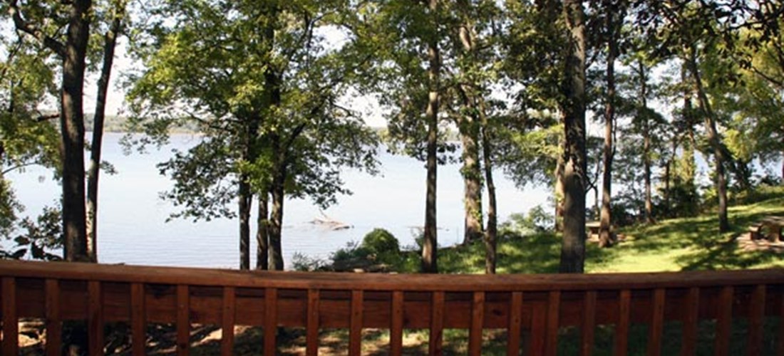 Amazing Views of Lake Barkley from the Deck of the Tree House