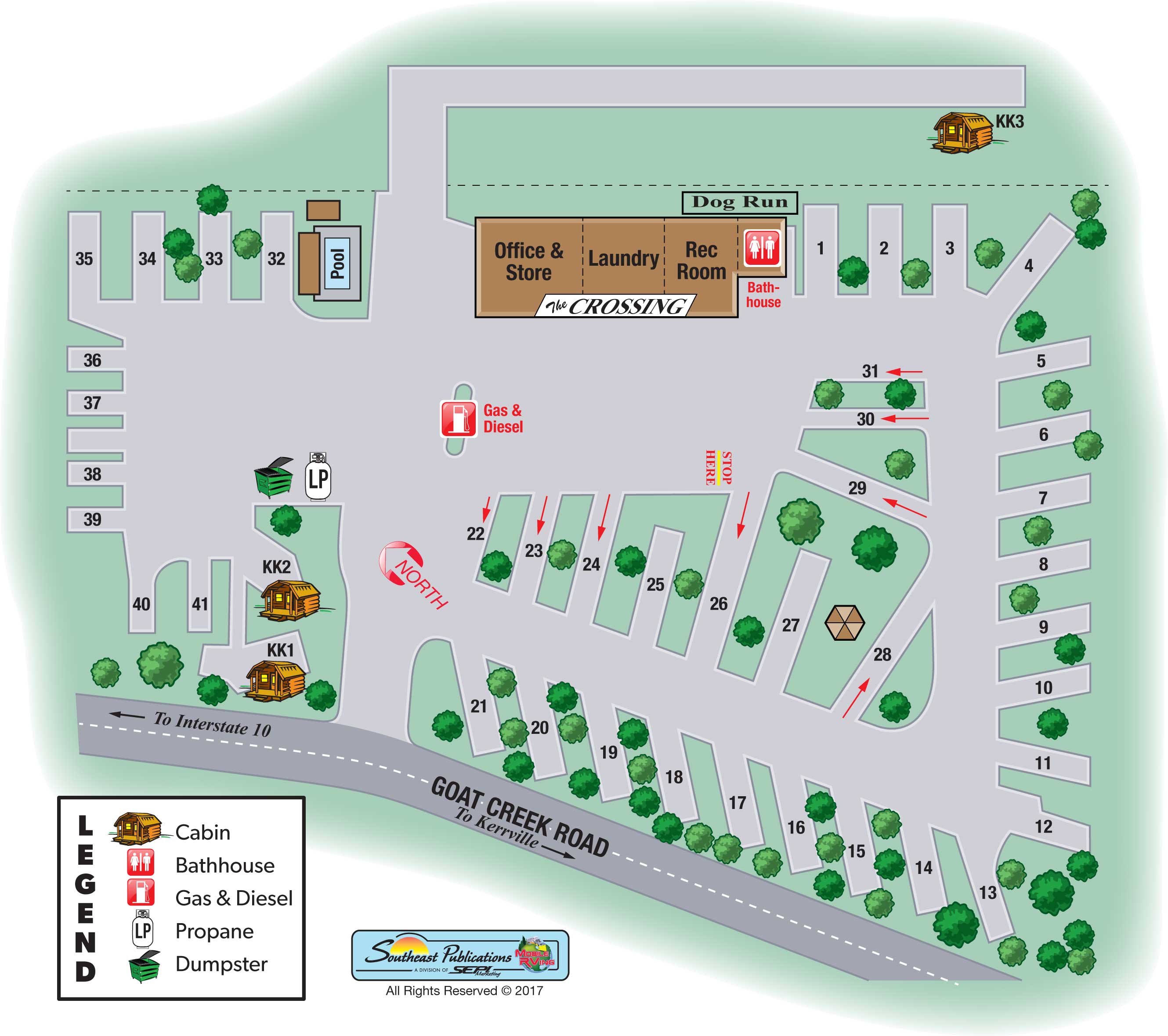 Kerrville, Texas RV Camping Sites Kerrville KOA