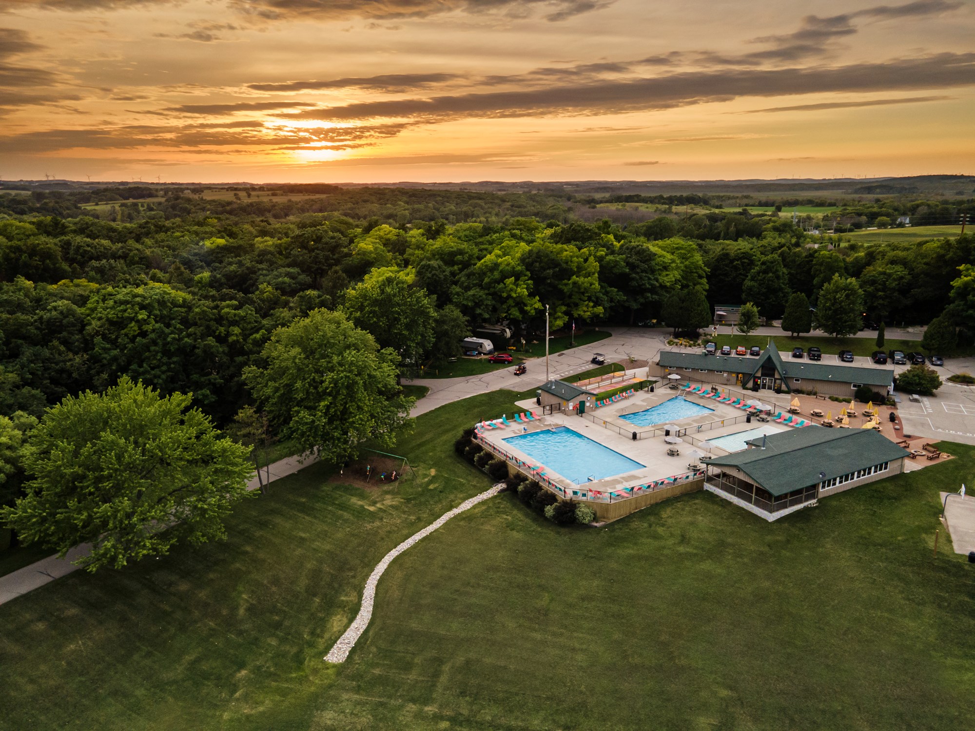 Glenbeulah, Wisconsin Campground Fond du Lac East / Kettle Moraine
