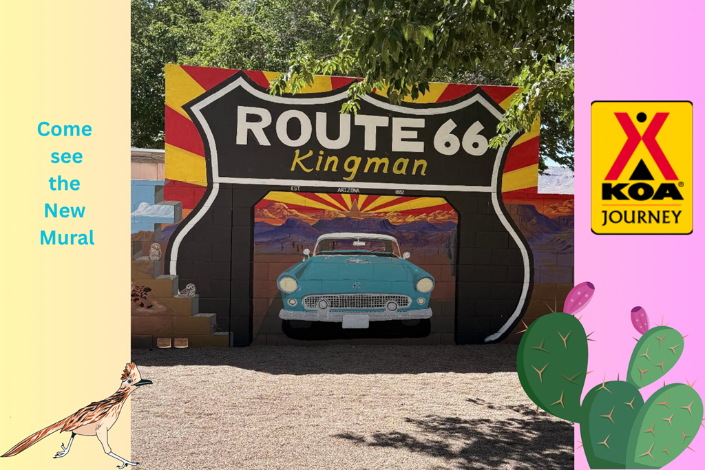 It's our vibrant Route 66 mural