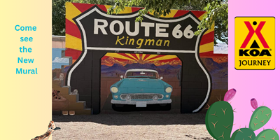 It's our vibrant Route 66 mural