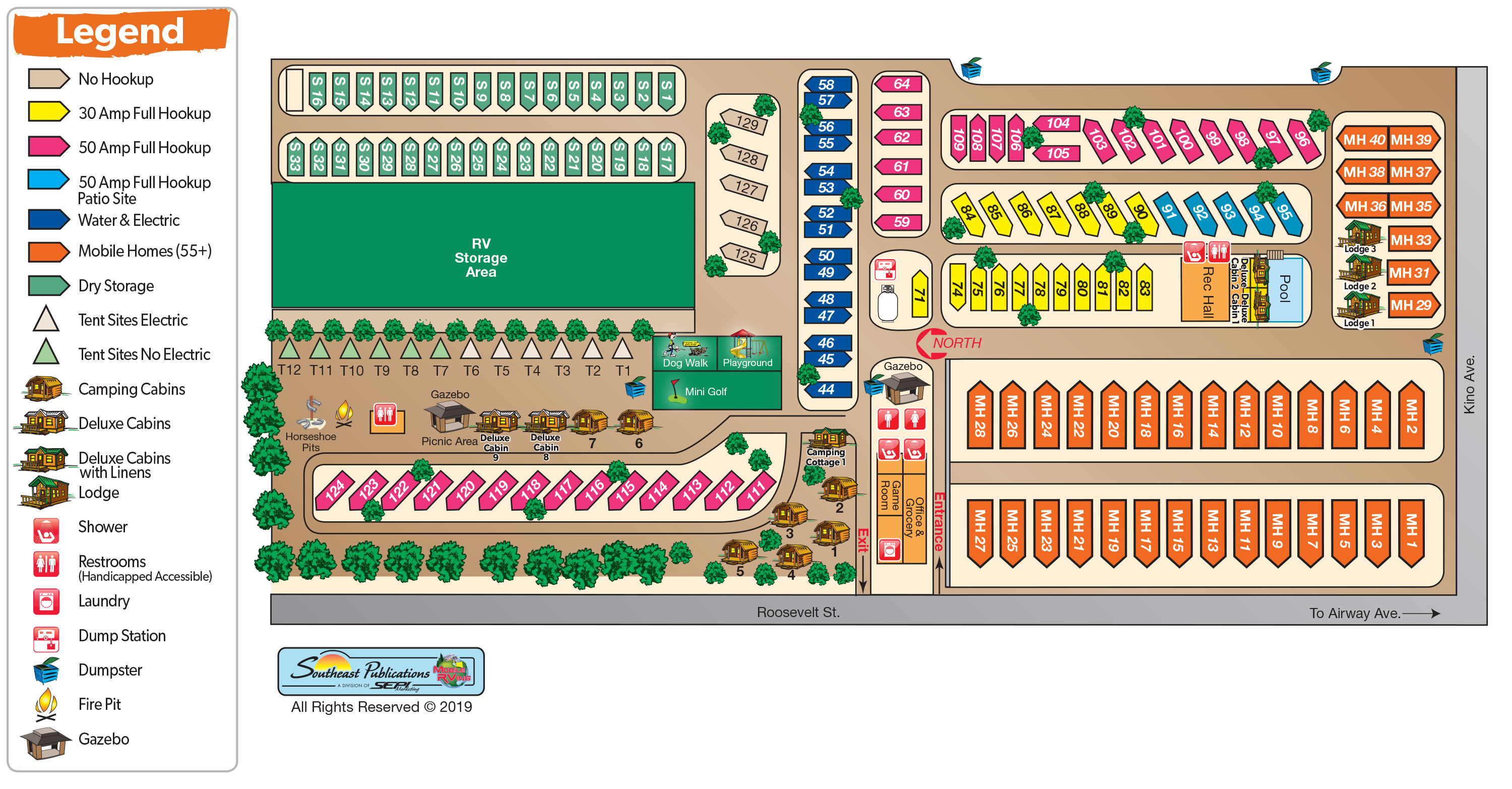 Campground Site Map