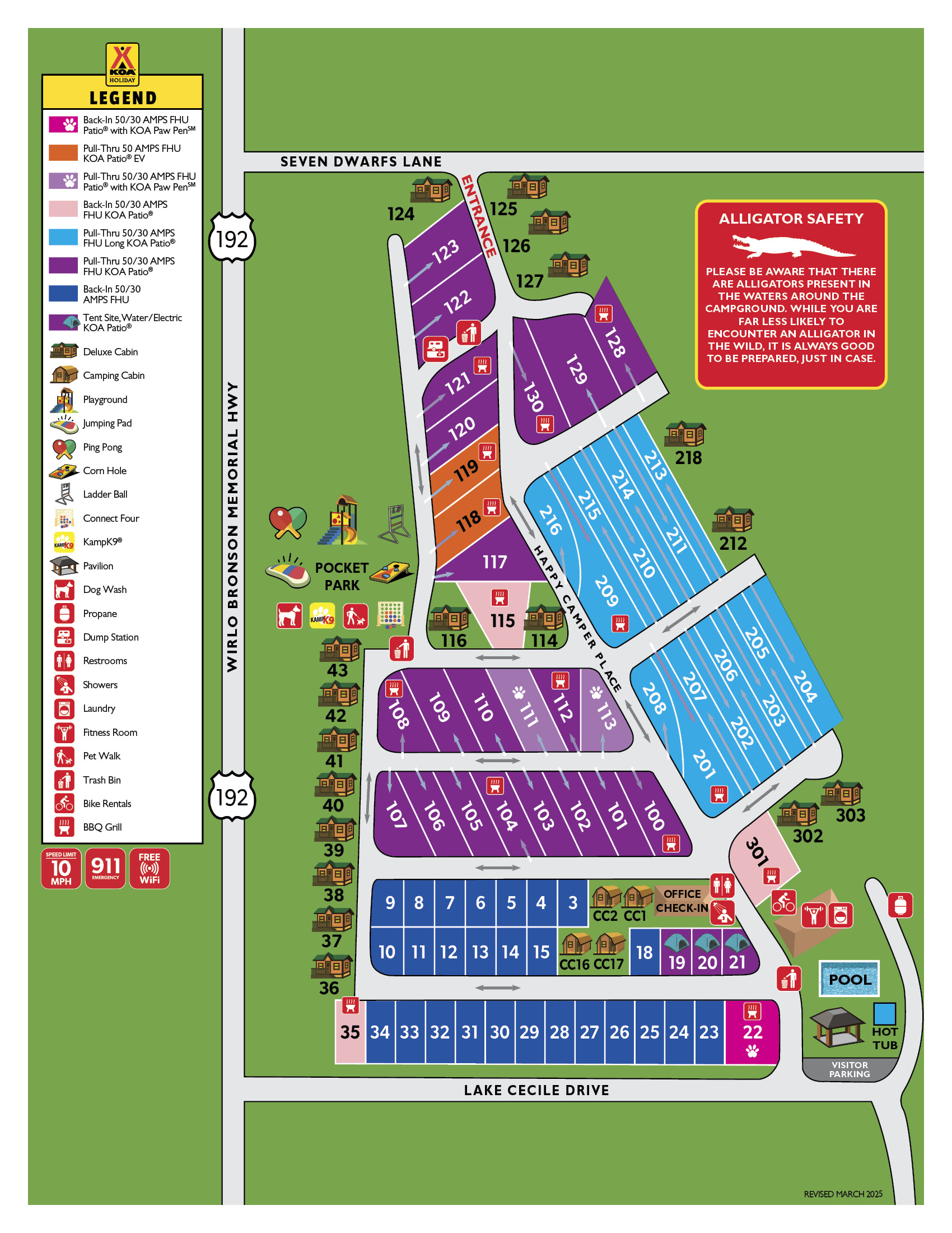 Campground Site Map