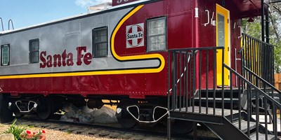 Stay in Style Inside a 1928 Railroad Caboose