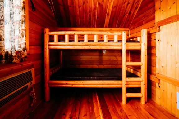 Two Room Rustic Cabin- Bunk Bed