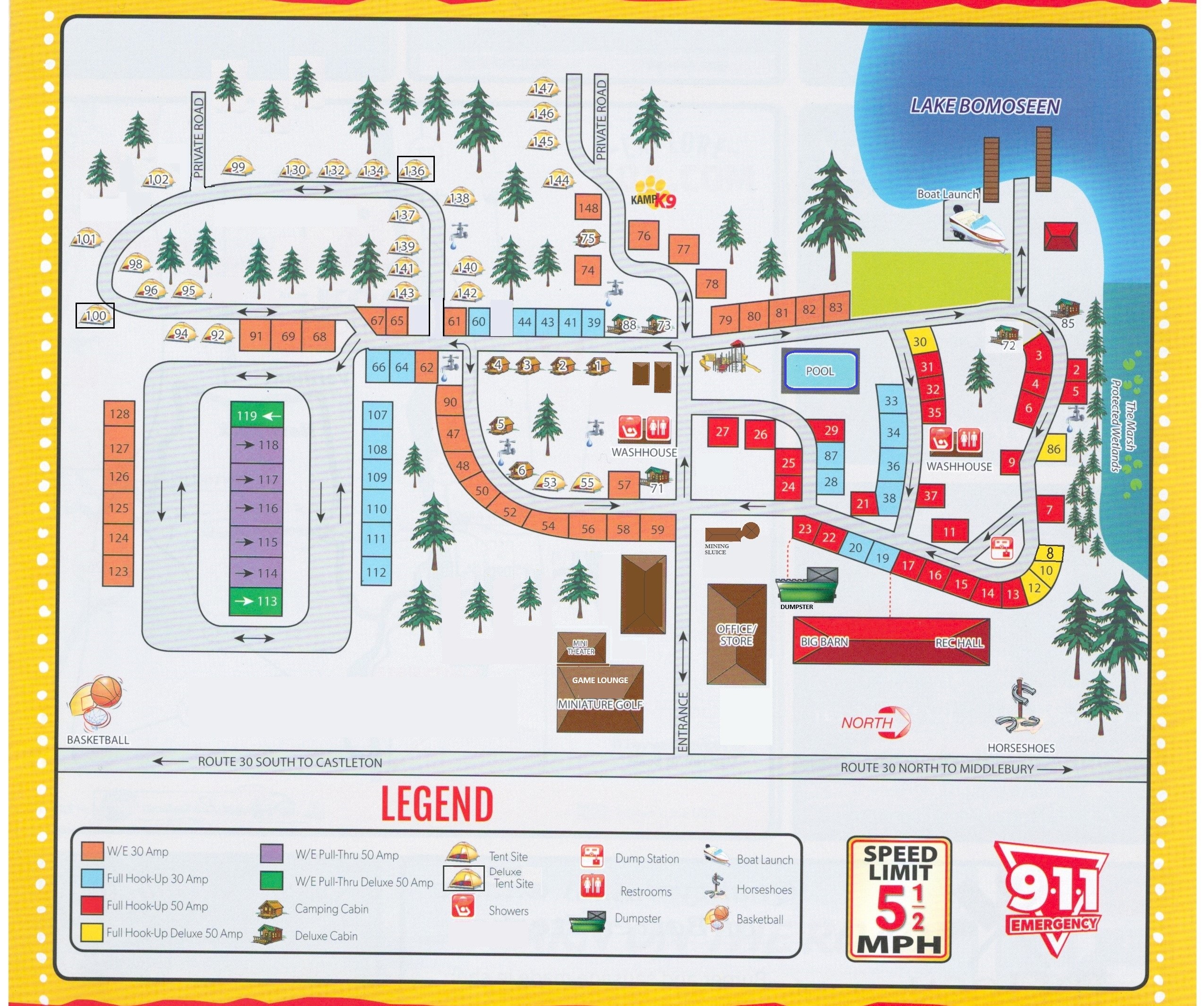 Campground Site Map