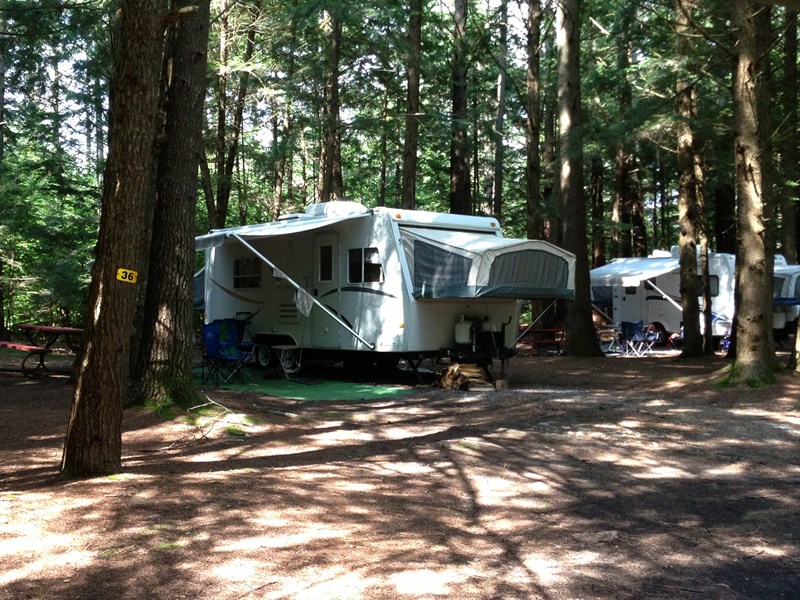 Lake Luzerne, New York RV Camping Sites Lake / Saratoga KOA