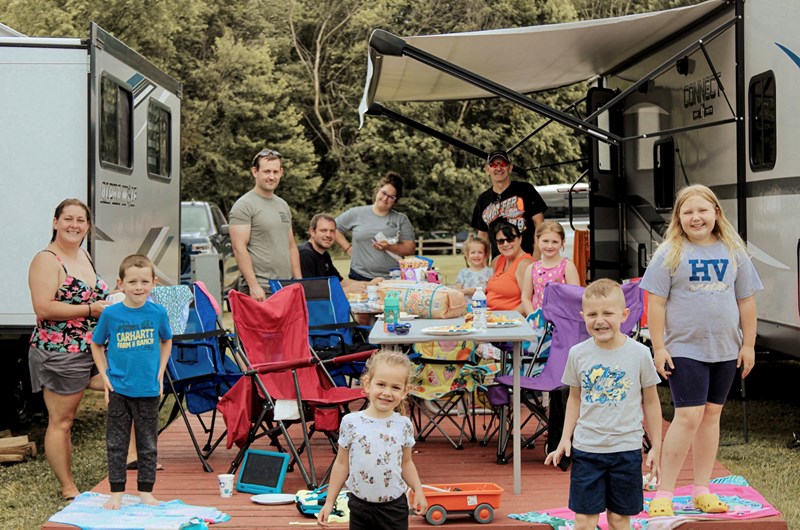 Happy Campers, Pig Roast Potluck Weekend! Photo