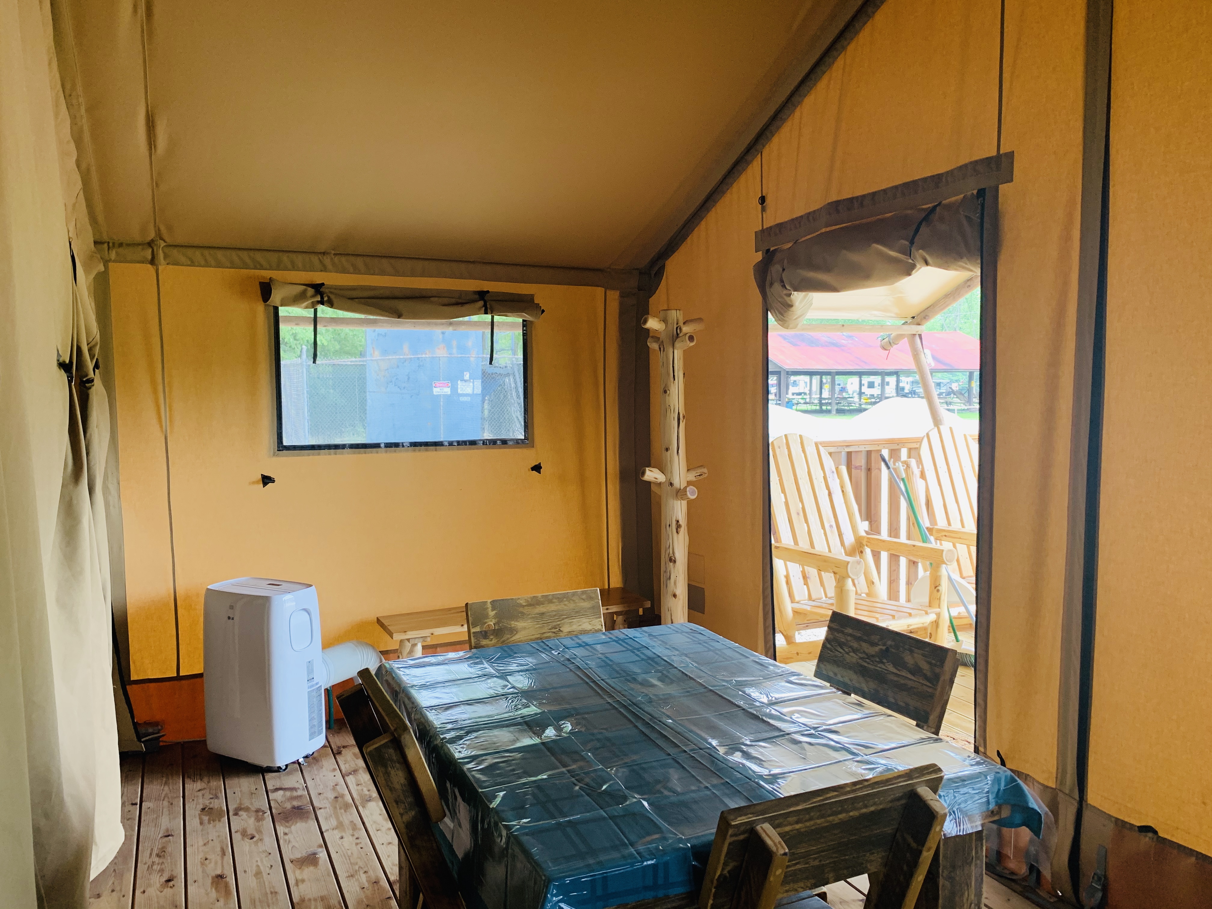 Glamping Safari Tent kitchen area