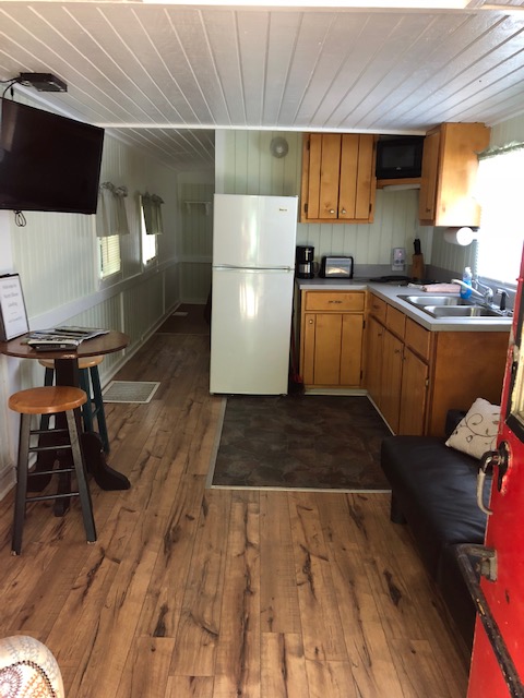 Interior Caboose Living room