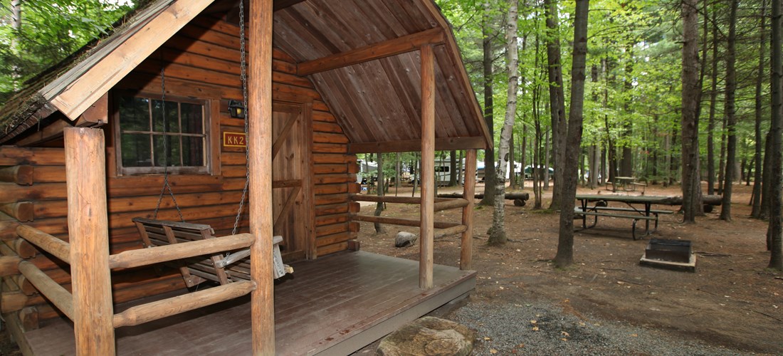 Two room camping cabin