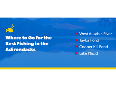 List of the top four places to go for the best fishing in the Adirondacks