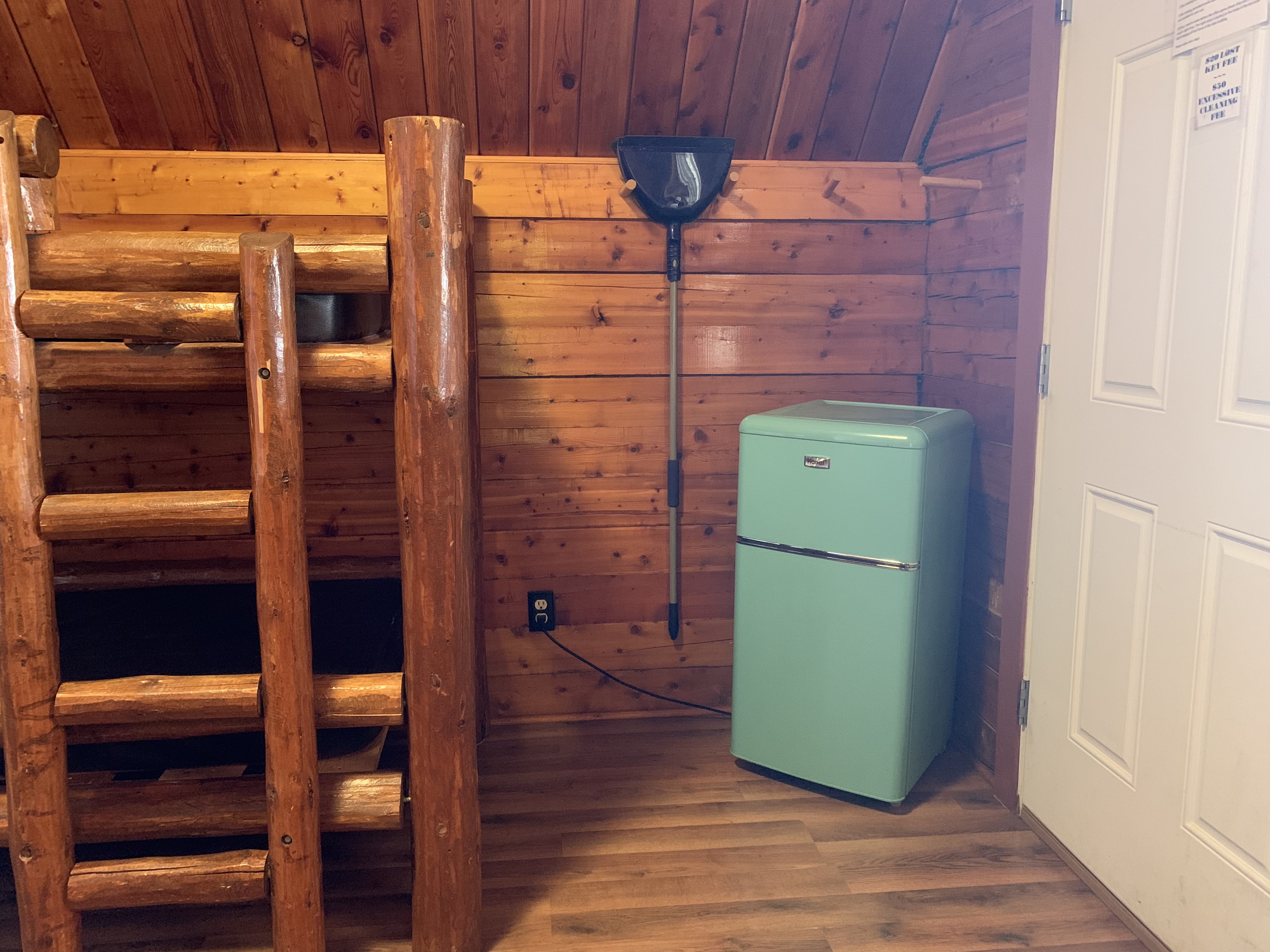 Each Cabin Comes Equipped with a Mini Fridge