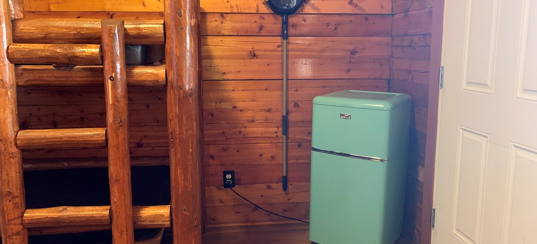 Each Cabin Comes Equipped with a Mini Fridge