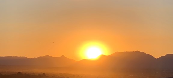 Morning Sunrise Over the Organ Mountains