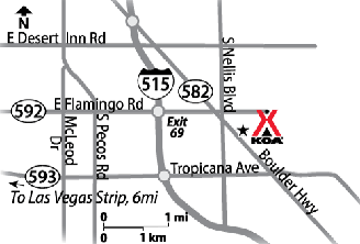 Sams Town Las Vegas Map Las Vegas, Nevada Campground | Las Vegas KOA at Sam's Town