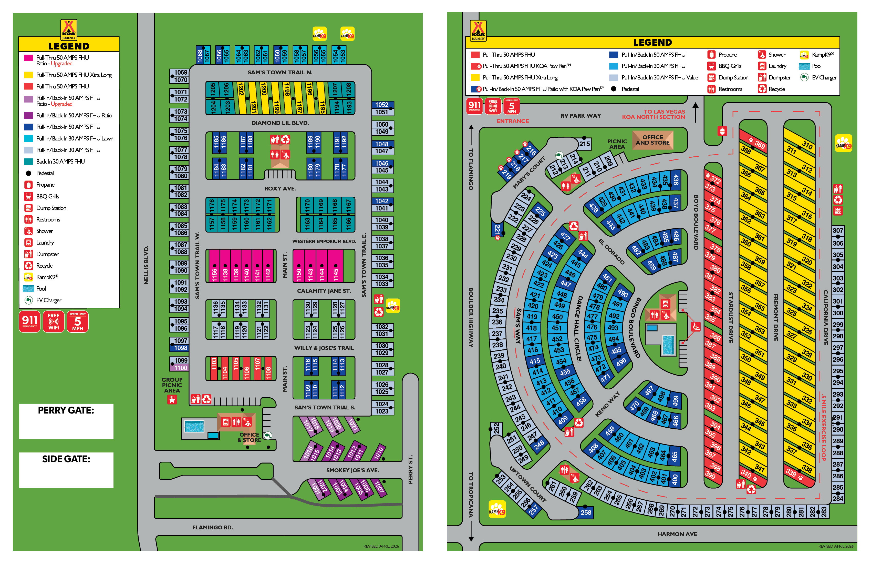 Campground Site Map