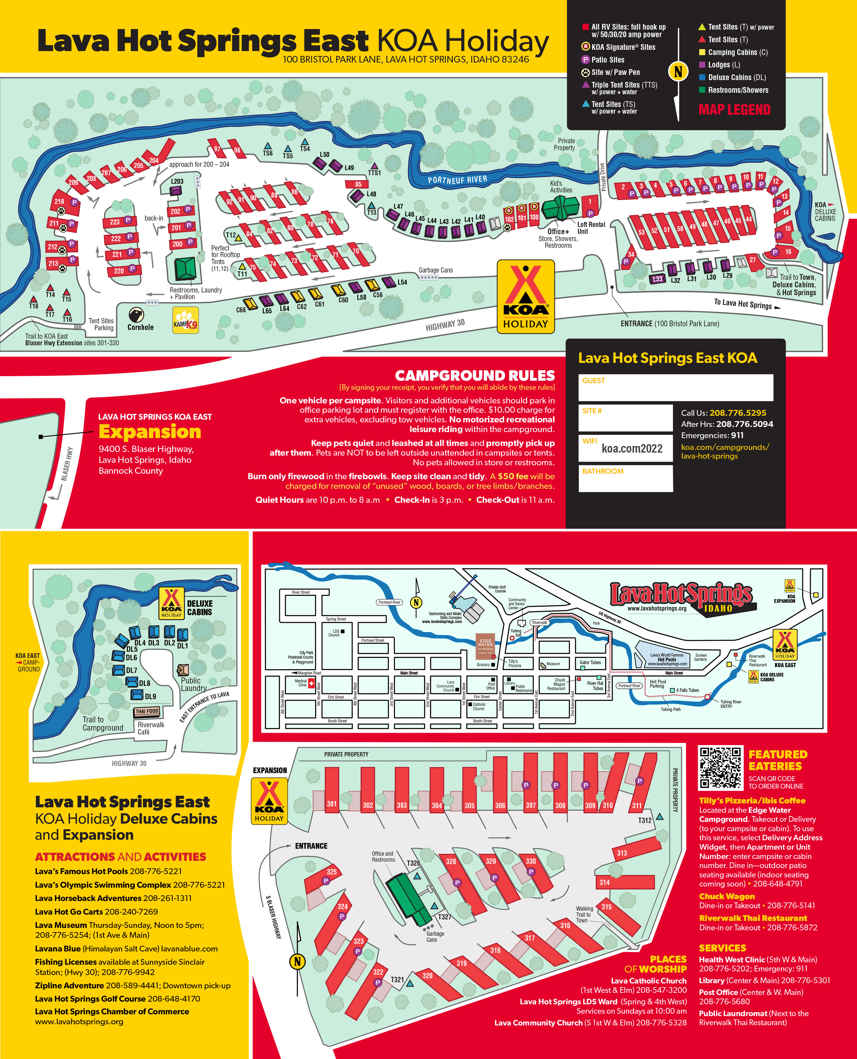 Campground Site Map