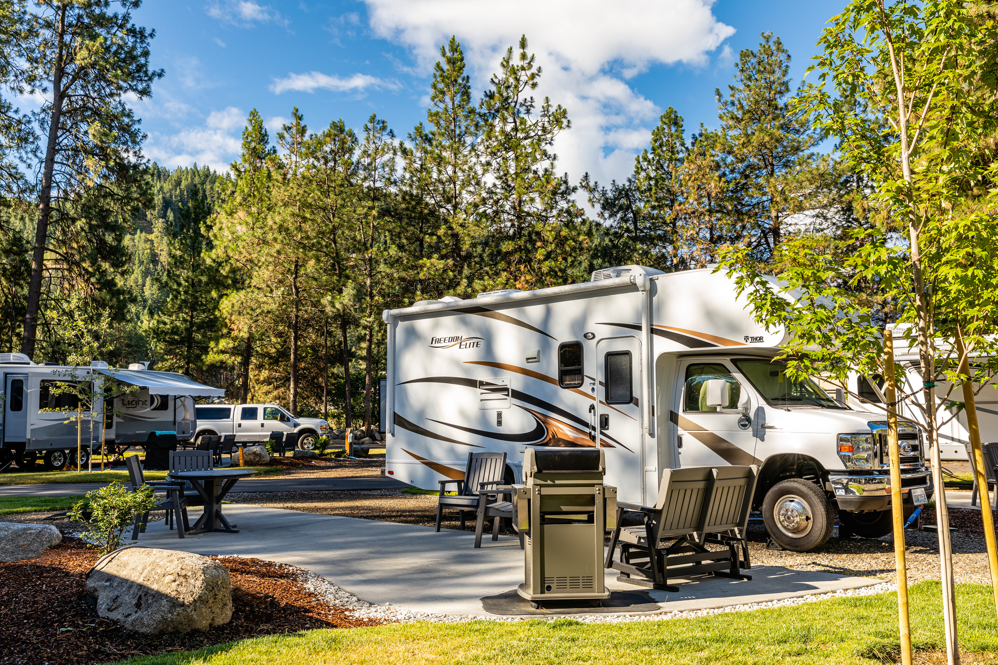 RV Camping Sites Leavenworth/Pine Village KOA Holiday
