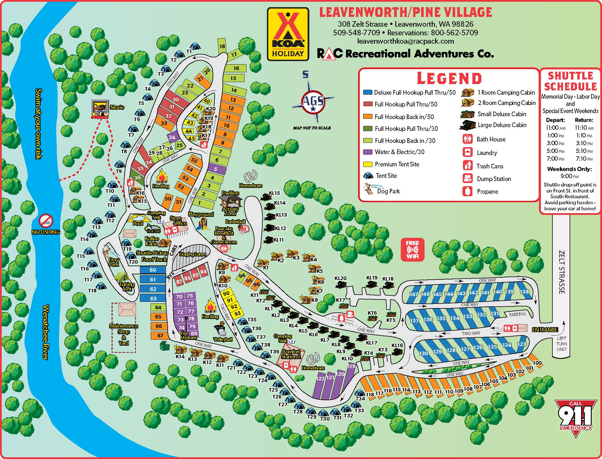 Leavenworth, Washington Campground Leavenworth / Pine Village KOA